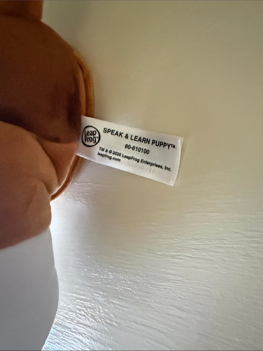 LeapFrog Baby/Toddler Speak & Learn Brown & White Plush Puppy